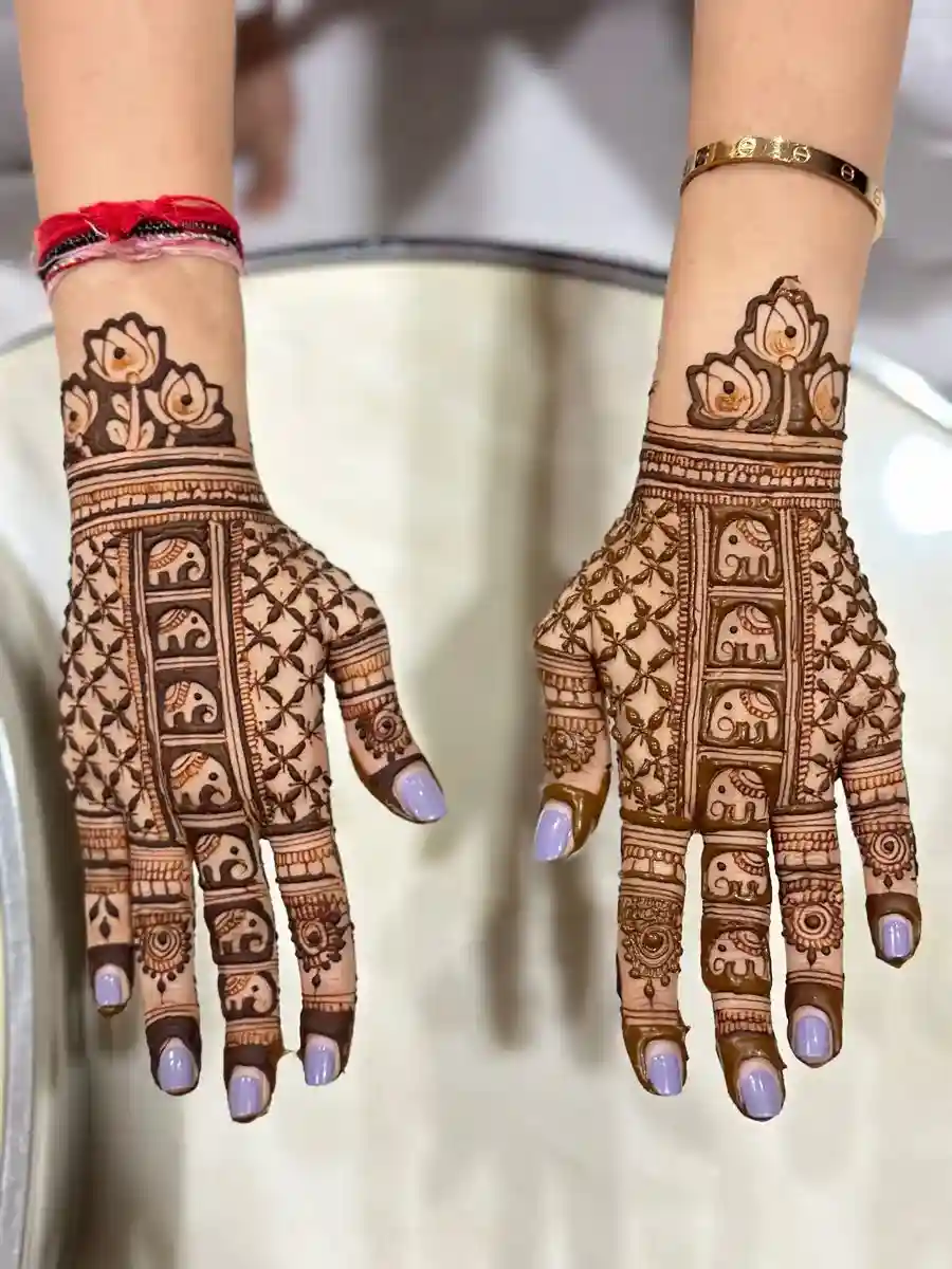 Moroccan Elephant Henna Design