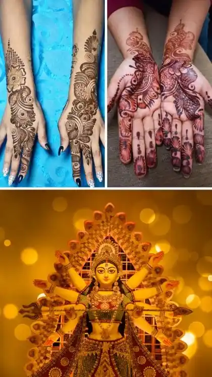 Navratri Garba Mehndi Design