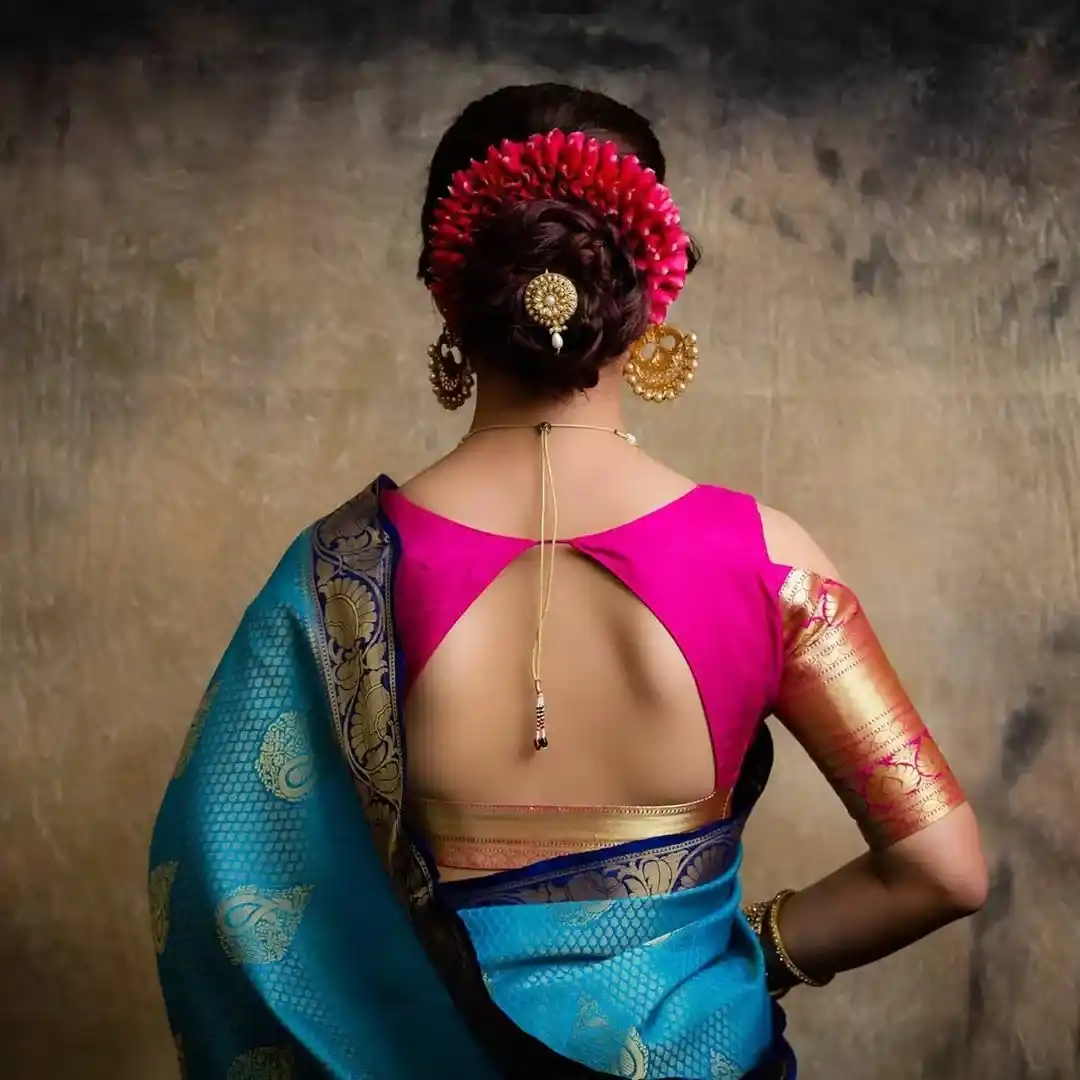 Pattu Blouse Front And Back