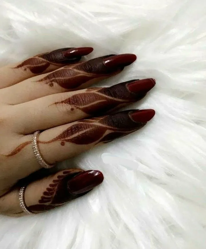 Quick Finger Mehndi Designs Step By Step