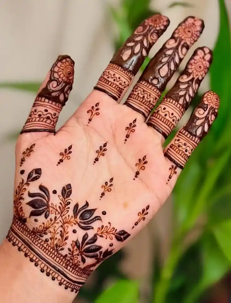 Rajasthani Mehndi Design Diwali