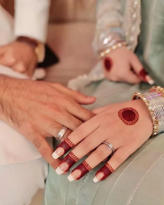 Ring Style Finger Mehndi Designs