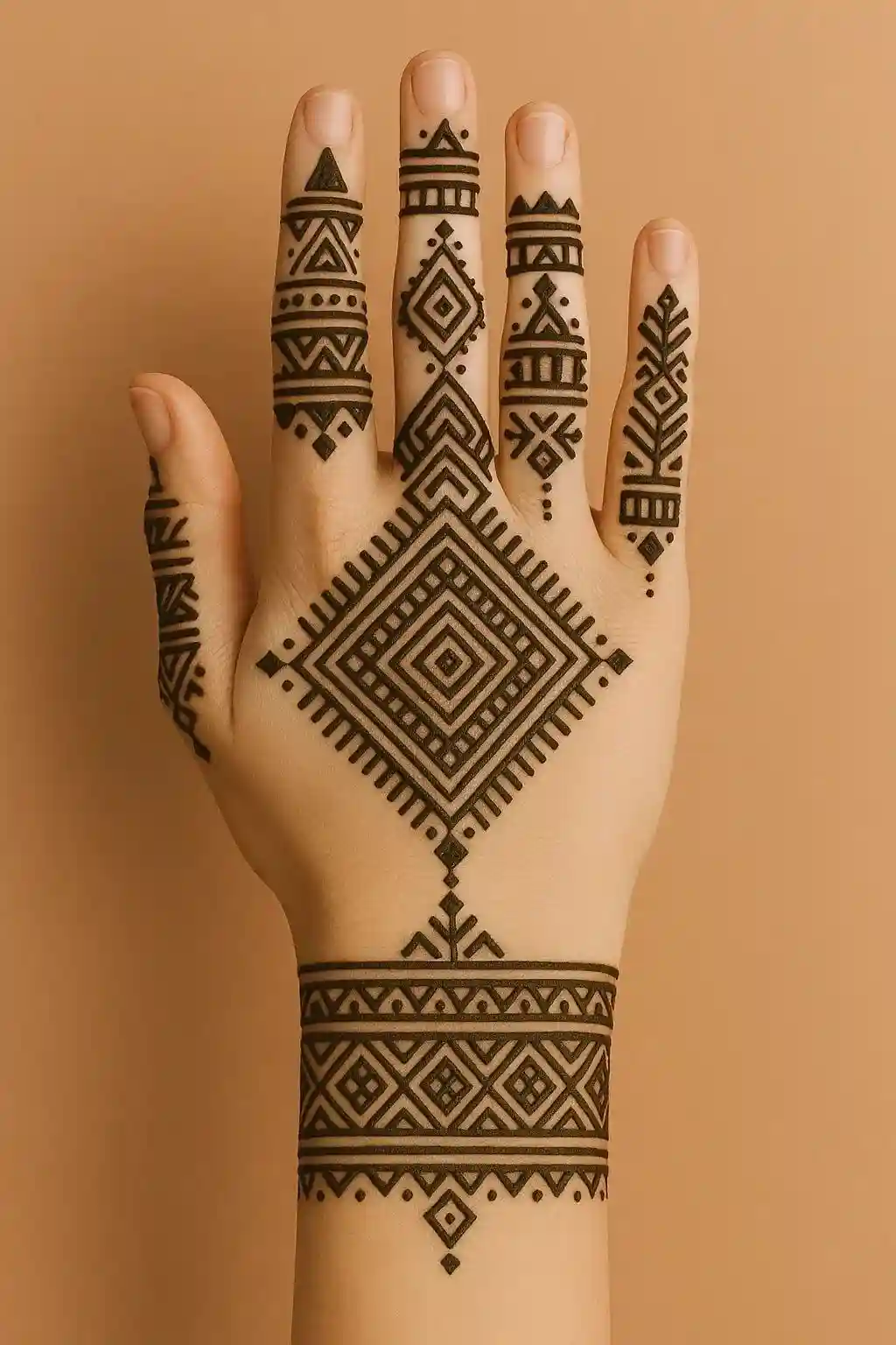 Round Mehndi Design Step By Step