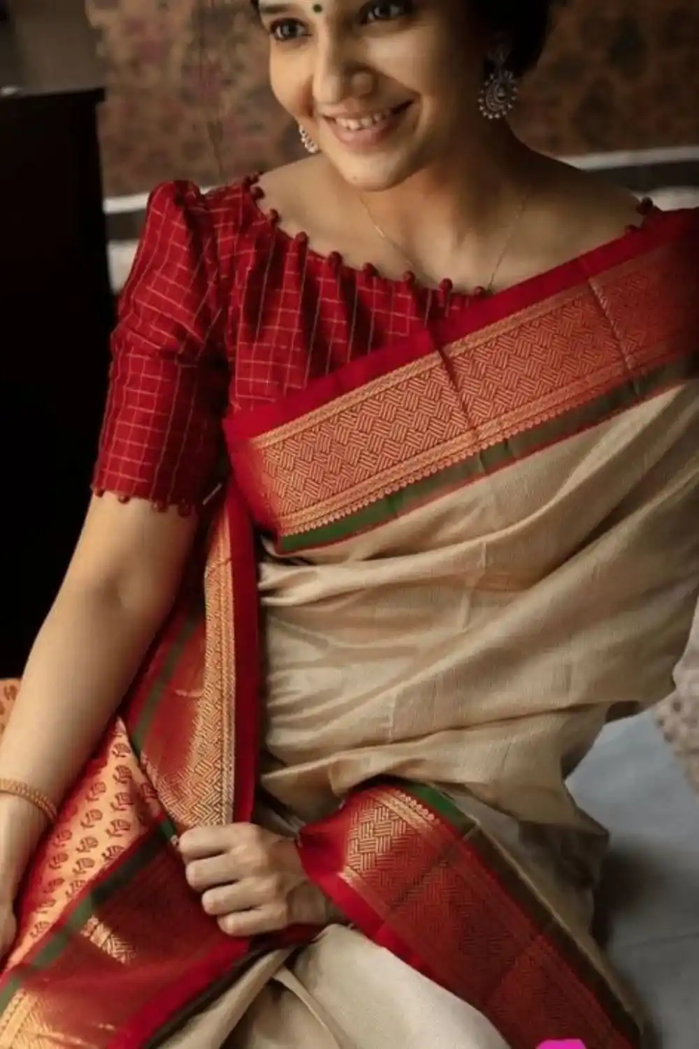 Saree Blouse Designs Boat Neck