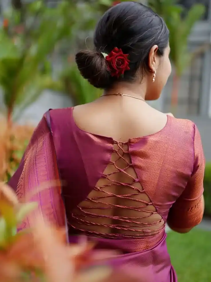 Saree Blouse Designs Front And Back