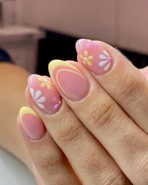 Shiny French Nails