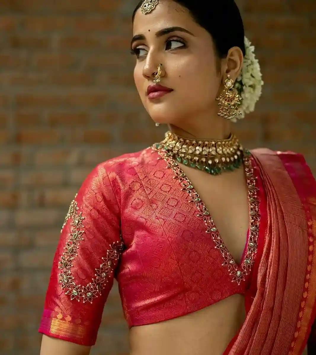 Silk Saree Blouse Designs Front And Back
