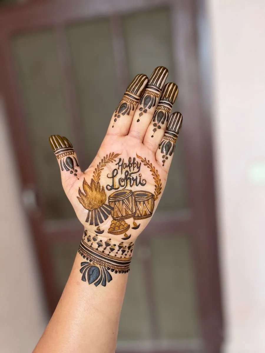 Simple Mehndi Design For Diwali