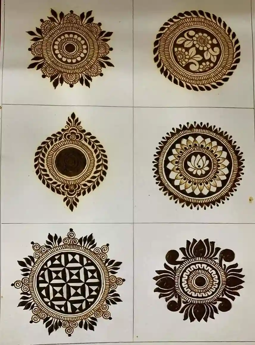 Simple Navratri Mehndi Designs