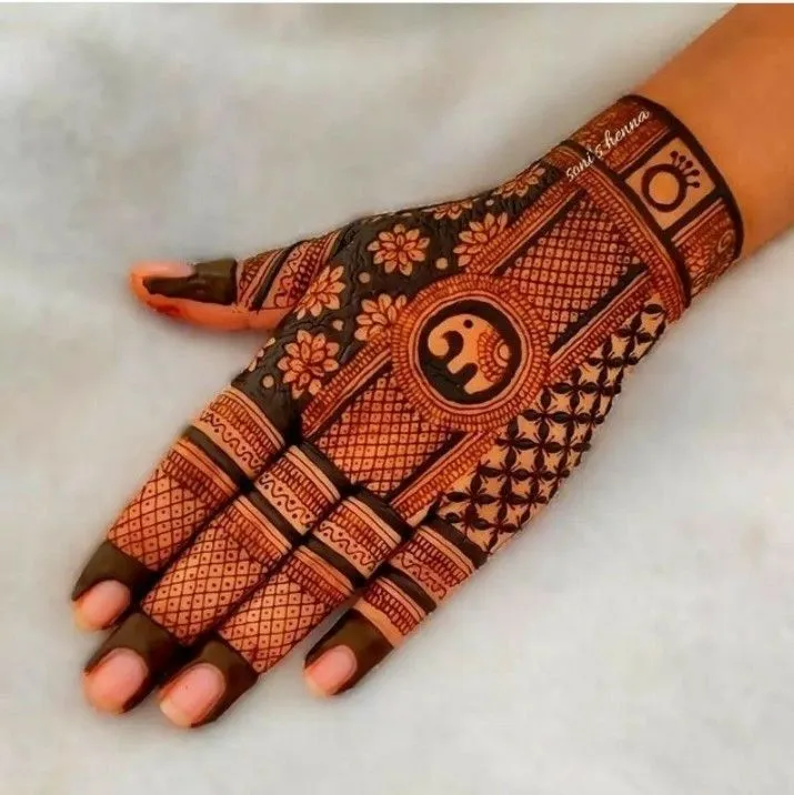 Spiritual Elephant Mehndi Design