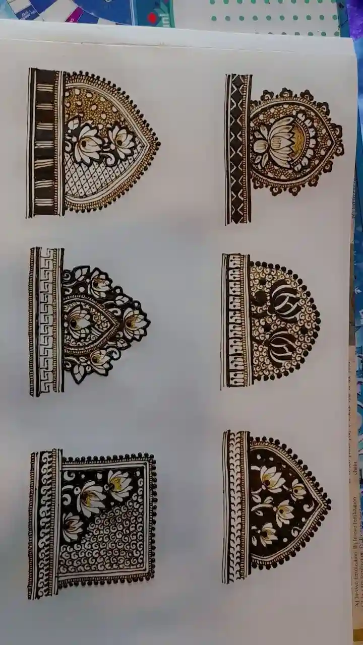 Stylish Mehndi Design Step By Step