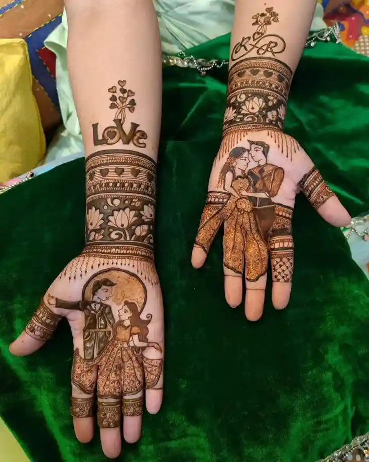 Arabic Karva Chauth Mehndi Designs