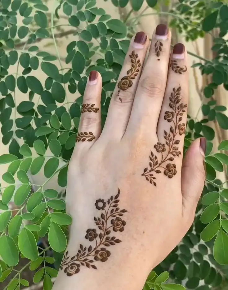 Mehendi Back Hand Design