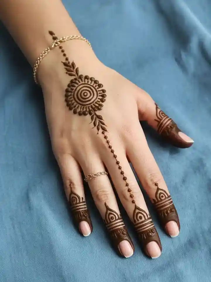 Modern henna tattoo designs