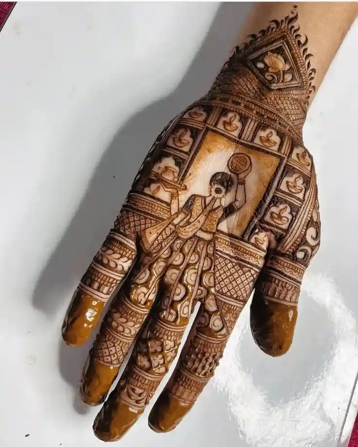 Rajasthani Karva Chauth Mehndi Designs