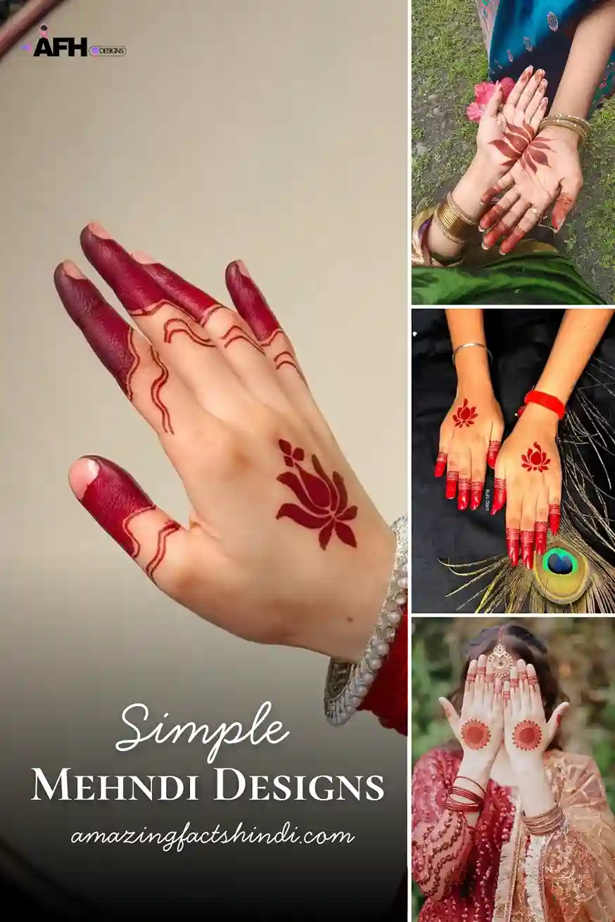 Simple and Easy Mehndi Design Ideas